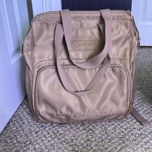 Sarah Wells Tan Baby Bag